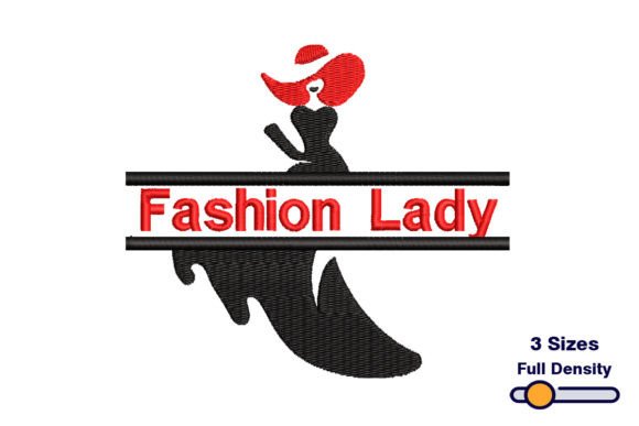 Fashion Lady Embroidery Design