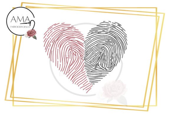 Fingerprints Heart: A Unique Wedding Design