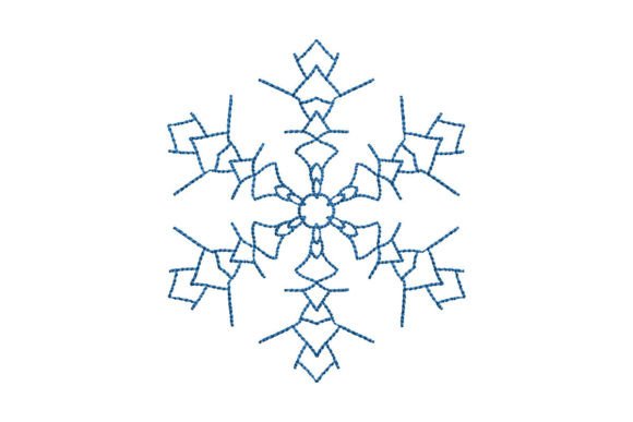 Japanese Snowflake Embroidery Design